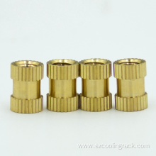 straight knurled brass insert